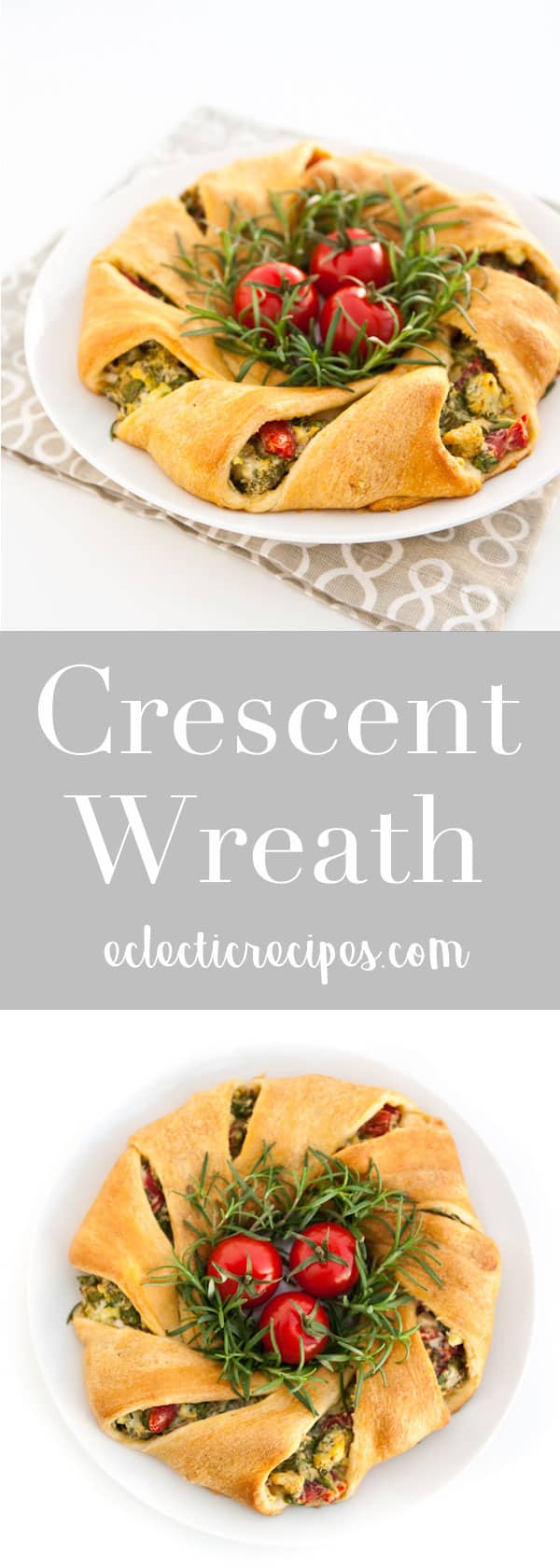 Crescent Wreath #holiday #christmas #crescent #wreath