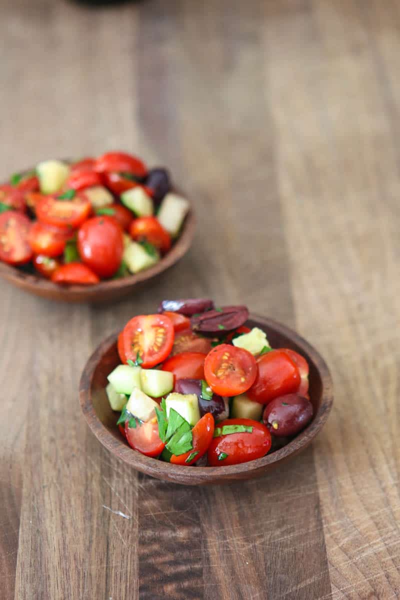 Eclectic Recipes Fresh Tomato Olive Salad | Eclectic Recipes