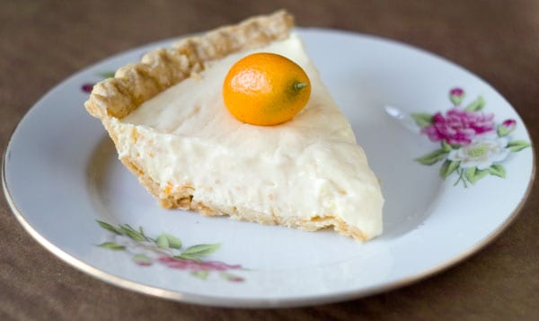 Kumquat Refrigerator Pie slice