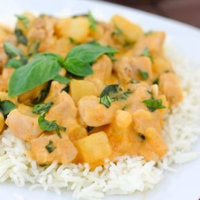Coconut Basil Chicken Curry