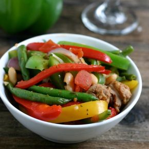 Italian Sausage and Peppers with Beans Bowl