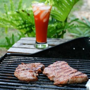 Bloody Mary Grilled Steaks