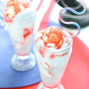 Patriotic Ice Cream Floats 2