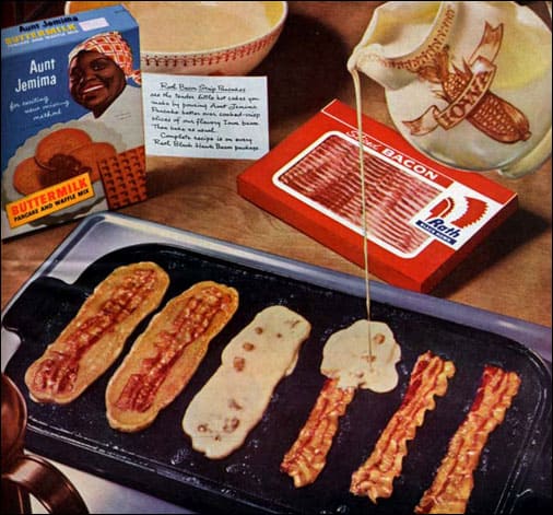 bacon and pancake batter
