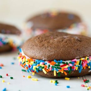 Homemade Oreo Cakesters with Sprinkles
