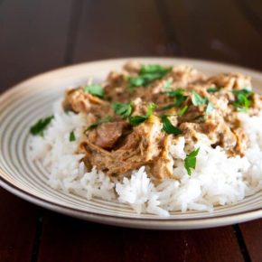 Slow Cooker Chicken Marsala and Rice 2