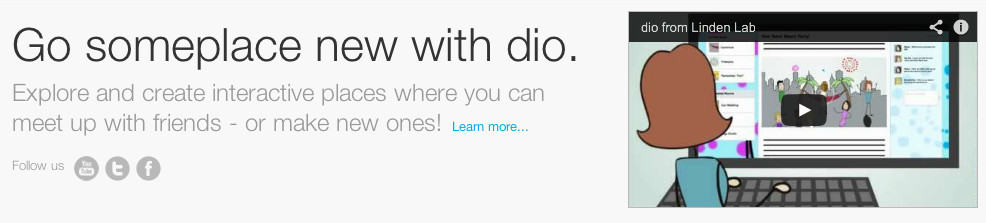 get someplace new with dio