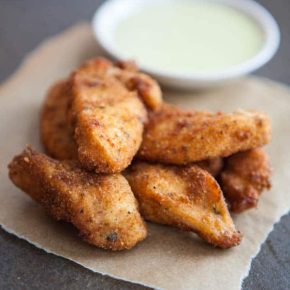 Crispy Chicken Tenders with Herb Dipping Cream 1