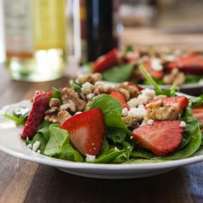 Spinach and Strawberry Salad with Feta 1
