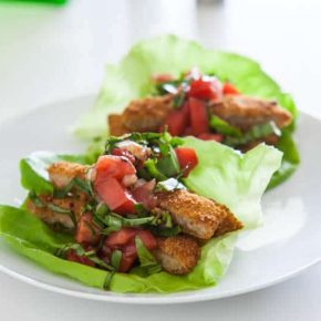 Bruschetta Chicken Lettuce Wraps and a $100 VISA Gift Card Giveaway!  2