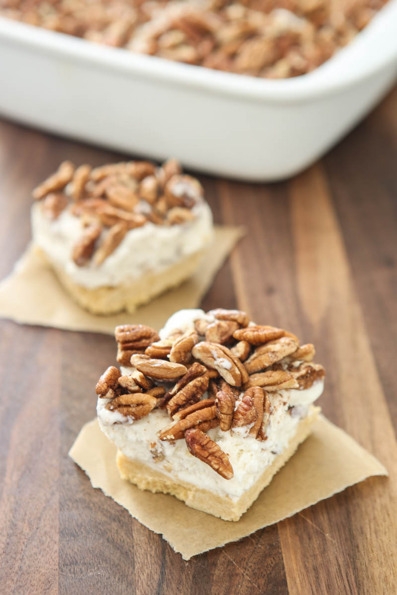 Eclectic Recipes Butter Pecan Ice Cream Bars | Eclectic Recipes