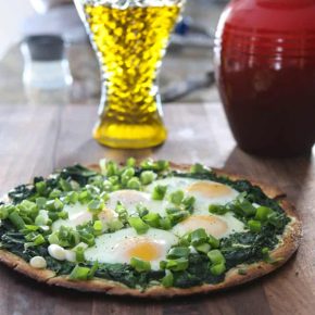 Spinach and Egg Pizza 3