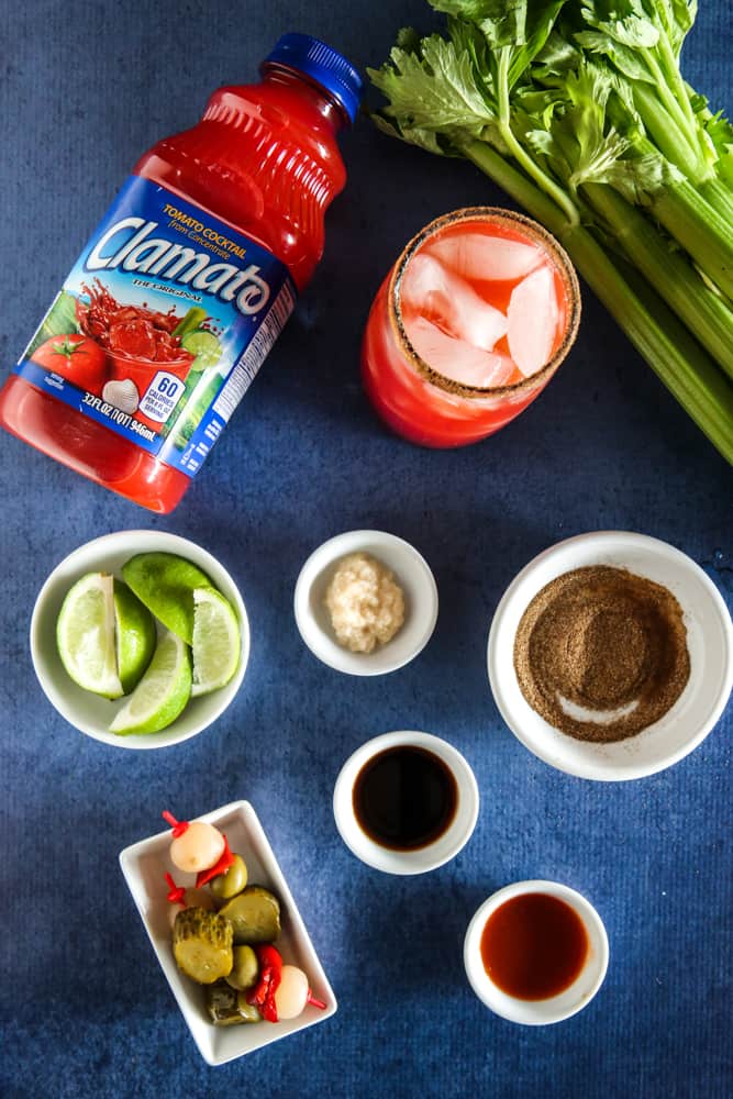 bloody caesar with clamato and vodka