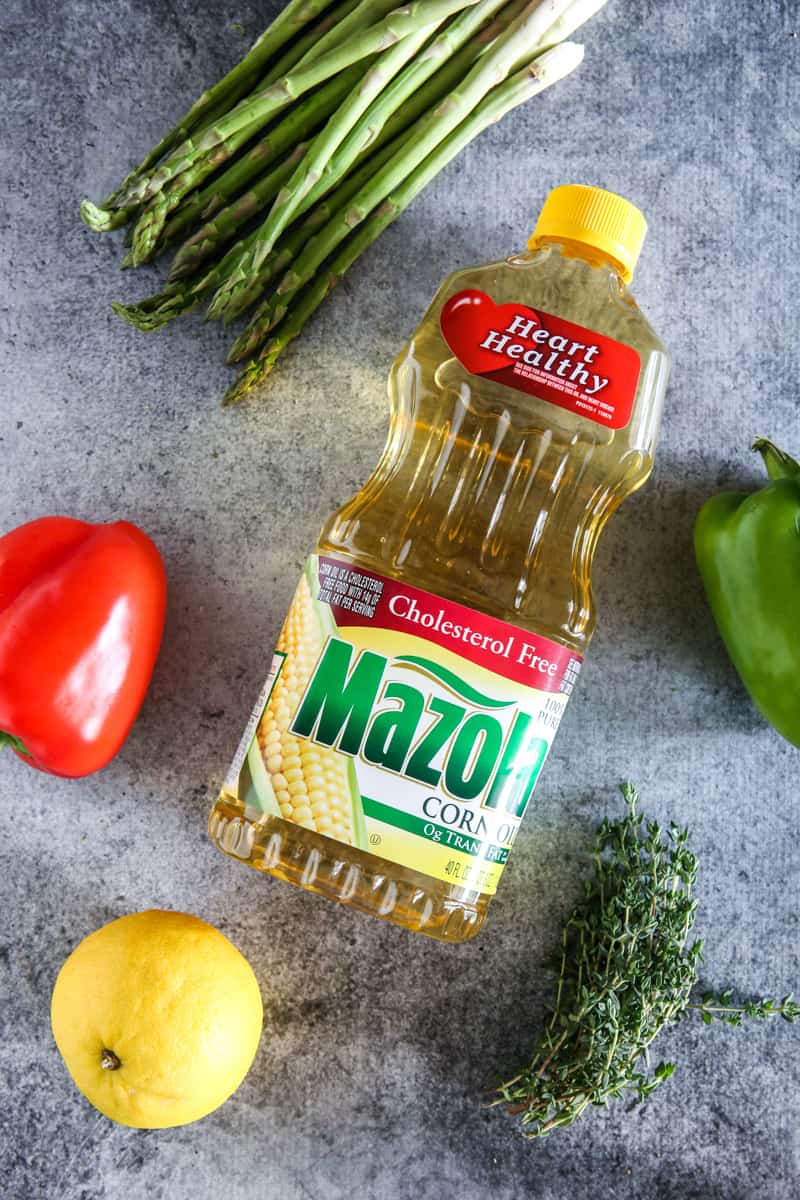 mazola corn oil with vegetables